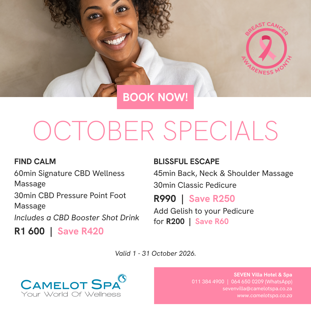 Camelot Spa SEVEN Villa October Specials